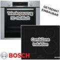 Herdset Bosch Einbaubackofen Schnellaufheizung mit Induktionskochfeld Booster autark, 60 cm