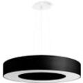 SOLLUX LIGHTING Kronleuchter "SATURNO", schwarz, H: 102cm, Lampen, Slush -Einstellung, Pendelleuchte