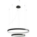 SOLLUX LIGHTING Kronleuchter "RIO", schwarz, H: 150cm, Lampen, Verteiltes Licht, Pendelleuchte