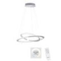 LED Deckenleuchte PAUL NEUHAUS "ALESSA" Lampen Gr. Ø 71,5 cm, grau (stahlgrau) Esszimmerlampe Pendellampe Pendelleuchte LED