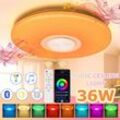 36W led Deckenleuchte Deckenlampe Bluetooth Musik Farbwechsel Wand Panel Lampe - Tolletour