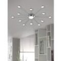 Moderne Deckenleuchte 13 Led dimmbar Bodrum Ø100 cm Chrome Trio Lighting