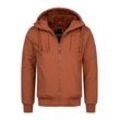 Winterjacke ALESSANDRO SALVARINI "ASWeighty" Gr. L, orange (terracotta) Herren Jacken mit weichem Teddyfell innen