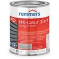 Remmers - HK-Lasur 3in1 Grey Protect [plus] platingrau, matt, 0,75 Liter, Holzlasur, Premium Holzlasur außen, natürliche Grautöne, 3in1 Holzschutz