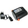 Trade-Shop 2in1 Set: Li-Ion Akku 18V / 2500mAh + Schnellladegerät für Gardena 5039 8866 8877 8881 9335 9837 9823 9824 9825 9838 9839 5039-20 8866-20