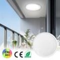 Led Deckenleuchte Flach Rund, Weiß 72W 6000K-6500K IP44 Wasserfest Modern Badezimmer Lampe Badlampe, Küchenlampe, Ø45CM - Aufun