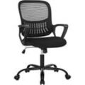 Joeais - Bürostuhl Chefsessel Schreibtischstuhl Stuhl Office Chair Drehstuhl Stuhl Verstellbarer Lordosenstütze Armlehne, Höhenverstellung 110 kg