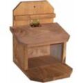 Kynast - Futterstation Haus für Eichhörnchen natur 19,5 x 19,5 x 23cm - Braun