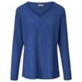 V-Pullover aus 100% Premium-Kaschmir include blau, 36