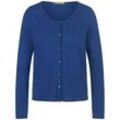 Cardigan aus 100 % Kaschmir FLUFFY EARS blau, 42