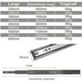 2X Schubladenschienen Vollauszüge 450 mm Schubladen Führung kugelgelagert Tragkraft 35 - Vingo