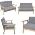 Vidaxl - 2-Sitzer-Sofa Stoff Hellgrau - Sofa - Sofas - Home & Living - Grau