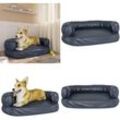 Vidaxl - Hundebett Ergonomisch Schaumstoff Dunkelblau 60x42cm Kunstleder - Hundebett - Hundebetten - Home & Living - Blau