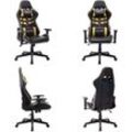 Vidaxl - Gaming-Stuhl Schwarz und Golden Kunstleder - Gaming-Stuhl - Gaming-Stühle - Home & Living - Mehrfarbig