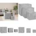 Vidaxl - Beistelltische 3-tlg. Betongrau Holzwerkstoff - Couchtisch - Couchtische - Home & Living - Grau