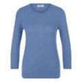 Rundhals-Pullover aus 100% Premium-Kaschmir Peter Hahn Cashmere blau, 40