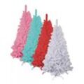 Künstlicher Weihnachtsbaum weiß, blau, rot, pink 120-210cm - 210cm, weiß