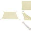 Sonnenschirme & Sonnenschutze - Living Sonnensegel Oxford-Gewebe Quadratisch 3,6x3,6 m Creme - Creme