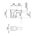 Dallmer Tropfwasser-Siphon 21 DN 32, mit Geruchsperre 030306