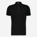 Schwarzes Poloshirt mit Logo