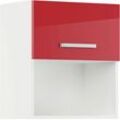 Klapphängeschrank IMPULS KÜCHEN ""Turin", Breite/Höhe: 50/57,9 cm", rot (rot hochglanz), B:50cm H:57,9cm T:34,5cm, Holzwerkstoff, Schränke, vormontiert, mit Klapptür und offener Nische