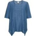 Lyocell-Bluse, hellblau, 44