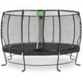 EXIT Trampolin Lotus Premium Ø 427 cm schwarz + Premium Netz