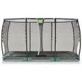 EXIT Trampolin Allure Premium Ground 366 x 214 cm grün + Premium Netz