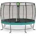 EXIT Trampolin Lotus Premium Ø 366 cm grün + Premium Netz