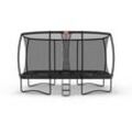 BERG Trampolin Ultim Champion 500 x 300 cm schwarz Netz Deluxe XL + Leiter