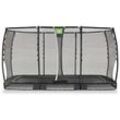 EXIT Trampolin Allure Premium Ground 366 x 214 cm schwarz + Premium Netz