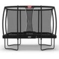 BERG Trampolin Ultim Champion 330 x 220 cm schwarz + Netz Deluxe