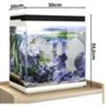 HNE-300 inklusive Dekoration Nano Aquarium Komplettaquarium 13 Liter Filteranlage