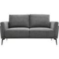 Design-Sofa mit grauem Stoff im Samtdesign 2-Sitzer mosco