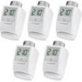 HOMEMATIC IP Heizkörperthermostat "5er Set", Heizkörperthermostate, weiß (grundfarbe)B:5,8cm H:7,1cm T:9,7cm