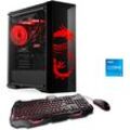 CSL Gaming-PC-Komplettsystem "HydroX V29558 MSI Dragon Advanced Edition", E (A-G), schwarz, Microsoft Windows 11 Home (64 Bit), 16 GB RAM 500 GB SSD, Computer-Komplettsysteme