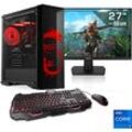 CSL Gaming-PC-Komplettsystem "HydroX V29570 MSI Dragon Advanced Edition", E (A-G), schwarz, Microsoft Windows 11 Home (64 Bit), 16 GB RAM 1000 GB SSD, Computer-Komplettsysteme