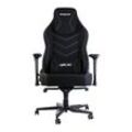 HYRICAN Gaming-Stuhl "Striker "Runner" ergonomischer Gamingstuhl, Schreibtischstuhl" Stühle Bürostuhl, geeignet für Jugendliche und Erwachsene Gr. H: 125 cm, Stoff, schwarz (schwarz, schwarz)