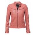 Lederjacke MAZE "31Ryana", Damen, Gr. XS, rosa (desert rose), Obermaterial: 100% Leder, Lamm / Futter: 100% Baumwolle / Ärmelfutter: 100% Polyester, Jacken