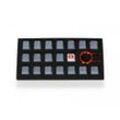 Tai-Hao 18-Key Gummi Double-shot Keycap-set - Grau 018C03GY101