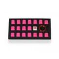 Tai-Hao 18-Key Gummi Double-shot Keycap-set - Rosa 018C03PK101