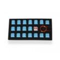 Tai-Hao 18-Key Rubber Double-shot Backlit Keycap Set - Neonblau 018C03BU103