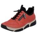 Slip-On Sneaker RIEKER Gr. 36, rot Damen Schuhe mit Gummizug und Schnellverschluss Bestseller