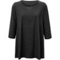 Rundhals-Longshirt Filippa Green Cotton schwarz, 46