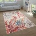 Teppich Wohnzimmer Schlafzimmer Kurzflor Modern Abstraktes Vintage Muster 200x280 cm, Bunt 3 - Paco Home