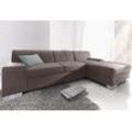 Ecksofa DOMO COLLECTION "Star L-Form", grau, B:248cm H:74cm T:150cm, Softlux-Kunstleder, Primabelle-Microfaser, Struktur (90% Polyester und 10% Polyacryl), Sofas, wahlweise mit Bettfunktion