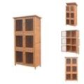 Vidaxl - Lebensräume & Gehege für Kleintiere - Living Kleintier-/Kaninchenstall 6 Boxen Holz - Braun