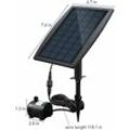 Ulisem - Bürstenlose Solar-Teichwasserpumpe, ideal für Springbrunnen, mit 9 v 2,5 w Solarpanel und 200 l/h Durchflussrate.