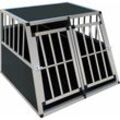 Gegaden ALU Hundebox Transportbox Autobox Box Gitterbox-XXL - MIT Trennwand