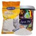 Lyra Pet - 15 Liter ® White Cat® Katzenstreu Bentonit mit Babypuderduft in 30 l Tonne